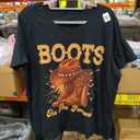 Boots On The Ground Cowboy Boots Rodeo Western Cowgirl T-Shirt Size 2XL