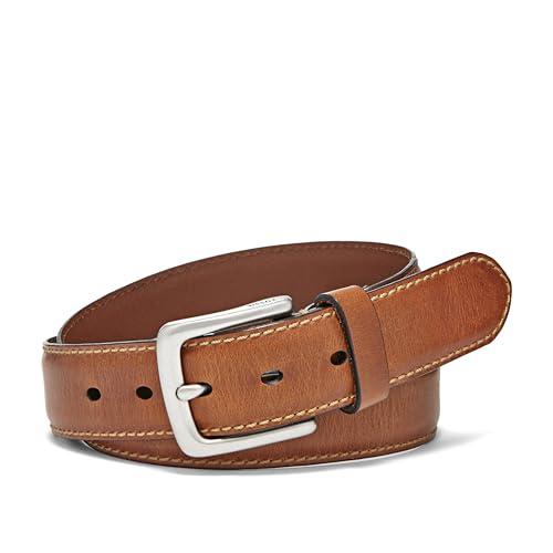 Fossil Men's Aiden Leather Casual Jean Every Day Belt, Size 32, Brown