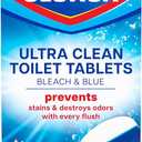 Clorox Ultra Clean Toilet Tablets Bleach & Blue, Rain Clean Scent, 2.47 Ounces Each, 3 Count