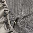 Sheomern 15" XL Extra Large Terry Lined Shower Cap, Adjustable Dual Waterproof Shower Cap for Women Reusable Soft Hair Cap Bath Cap for Long Braids, Thick Hair, Locs, Curly Hair (Black)