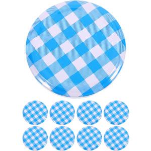 Cabilock Airtight Tinplate Jar Covers 2.59 Inch Sealed Lid Caps for Jam Pickles Glass Containers Reusable Mason Jar Lids for Home Storage and Food Preservation