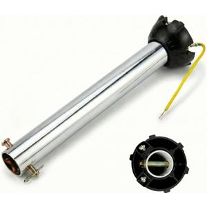 Ceiling Fan Extension Rod,Ceiling Fan Downrod with Ball Head,Downrod Extension for Fan, Outside Diameter, Boom Suitable for a Wide Range of (silvery, 24 Inch)