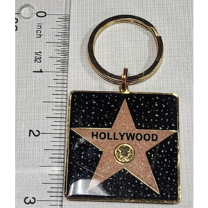 Star Hollywood Walk Of Fame Keychain 