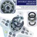3 Pack 918-06980 Spindle Assembly with 756-04511B 756-05034A Idler Pulley Replaces 618-06980 918 06980 for Cub Cadet 50 Inch Deck ZT1 50, ZT2 50, Z550, RZT-L50, Troy Bilt Mustang Xp 50 Mowers