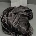 DECOLURE Satin Fitted Sheet Full Size (1 PC)  Luxuriously Smooth & Softer Than Silk Bed Sheets w/ 15 Inch Deep Pocket Hypoallergenic Wrinkle Free, Secure Snug Fit, Elastic Corner Straps (Grey)