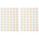 Self-Adhesive Screw Hole Stickers PVC Cover Caps Dustproof for Wooden Furniture Cabinet 21mm 2 Sheets/108 Pcs Light Oak
