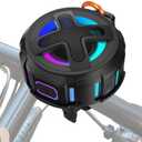 Upgraded, Pro Bike Speaker, with Handlebar Mount, Bluetooth V5.4, IPX7 Waterproof, Silicone Case, Broadcast Navigation,10W Bassup, 15-24H Playtime, Hook, for eBike, Bicycle, Motorcycle Accessories