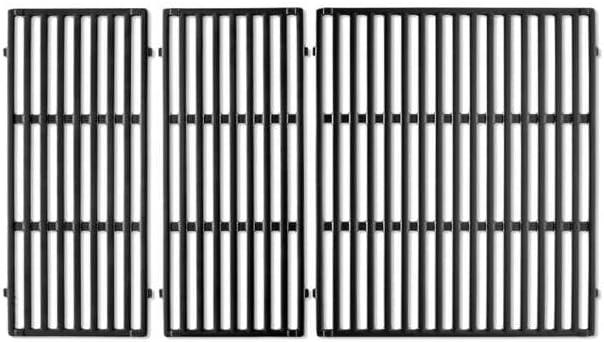 Weber Crafted Porcelain-Enameled Cast-Iron Cooking Grates, Genesis 400 Series, 
33.7"L x 33.7"W x 0.4"Th