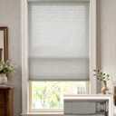 LazBlinds No Drill Light Filtering Cellular Shades, 34"W x 48"H, Dove Grey