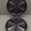 Baker's Friend Electric Quesadilla Maker with Extra Stuffing Design, 9.5 Inch with Easy Slice 6 Wedge, Non Stick Surface, Non-Slip Feet, Grilled Cheese Maker Machine, Aqua