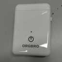 ORGBRO Label Maker Machine with Tape, X1 Portable Bluetooth Mini Label Printer, Support Pre-Cut & Continuous Label, Wireless Small Label Makers with Versatile App for School Home Office Organization (White)