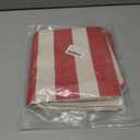 AnyDesign Valentine's Day Pillow Covers Red White Sweet Love Throw Pillow Case 16 x 16 inch Hearts Stripes Love Cushion Cover for Home Couch Sofa Wedding Anniversary Decoration, Set of 4