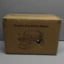 Waffle Maker, Double Belgian Waffle Maker 180Flip, 1400W Waffle Iron 8 Slices, Rotating & Nonstick Plates with Removable Drip Tray for Easy Clean, Stainless Steel, Locking Buckle & Cool Touch Handle