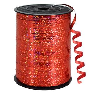 BEISHIDA 500 Yards Red Ribbon Crimped Curling, Balloon String Shiny Metallic Roll for Gift Wrapping Ribbon for Birthday Valentines Day Wedding Mother's Day Party Decorations