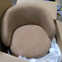 Swivel Accent Chair Round Barrel Armchair Upholstered Performance Fabric for Living Room Bedroom Waitingroom,1 Box,Sand