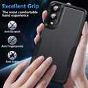 2 x for Samsung Galaxy S25 Edge Case with Screen Protector, [Military Grade Drop Protection] Dual Layer Heavy Duty Shockproof Protective Phone Case for Samsung S25 Edge (Black)