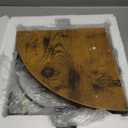 PHAREGE 5 Tier Moon Phase Corner Shelves Brown Black, Rustic Storage Shelves for Bedroom Kitchen Bathroom Living Room