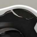 Rubbermaid Commercial Products Touch Top Can/Wastebasket with Lid, 13-Gallon, Small Black Garbage Bin for Home/Kitchen/Bathroom/Bedroom/Office