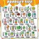 Remuuly 30 Pcs Spring Diamond Painting Magnets, Summer Diamond Art Magnet Kits for Adults, Plant Flower 5D Rhinestones Refrigerator Magnetic Stickers for Beginner DIY Crafts, Fridge, Spring Gifts