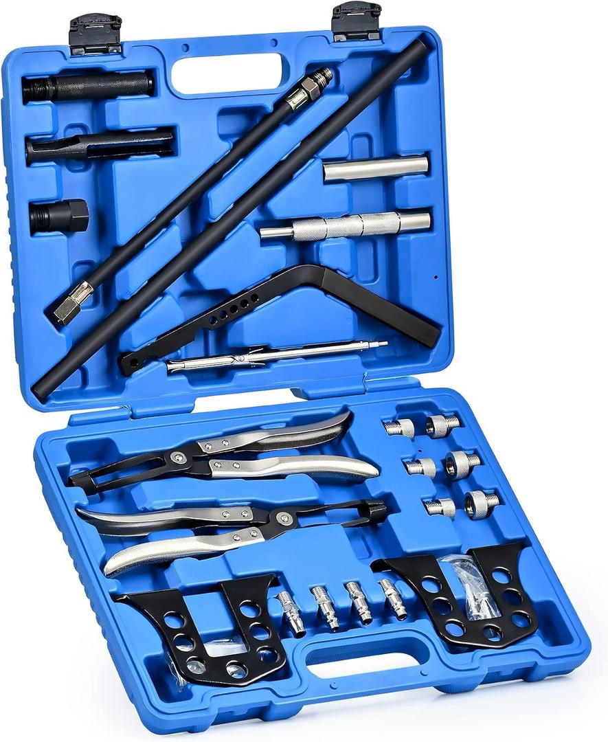 Orion Motor Tech Valve Spring Compressor, Universal Overhead Engine Valve Spring Remover and Installer OHV OHC Compressor Tool, Valve Stem Tool Valve Holder Tool Valve Keeper Remover and Installer