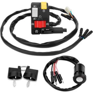 M MATI Handlebar & Key Switch for Honda FourTrax 300 2x4/4x4 TRX300/TRX300FW 1996-2000 35200-HM5-850 35100-HM5-671 35020-HM5-A10