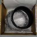 HDBUBALUS Motorcycle 4.5 Inch Fog Light Tirm Ring Visor Style 4 1/2" Auxiliary Light Passing Lamp Bezel Compatible with Harley Touring Road King Gloss Black 1 Pair