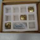 khtumeware 10 Pack Drawer Pulls 1-1/4 Inch Kitchen Cabinet Knobs Solid Round Dresser Drawer Knobs Champagne Bronze Dresser Knobs Drawer Knobs Simple Cabinet Hardware for Cupboard Drawer Pulls, knob, Champagne Bronze, 10