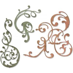 Sizzix, Multi Color, Thinlits Die Set , Adorned by Tim Holtz, 3 Pack, One Size