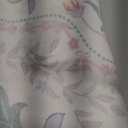 Wonnitar Floral Purple Rug for Nursery, Washable 5x7 Kids Rug, Boho Ultra-Thin Soft Non Slip Vintage Carpet for Bedroom Dorm Living Room Playroom Office, Pale Purple