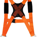 Moving Straps, 1-Person Lifting and Moving System with Back Support, Adjustable Shoulder Securing Straps Safely Easily to Lift Furniture Appliances Mattresses, Heavy Objects up to 800lbs (Orange Black)
