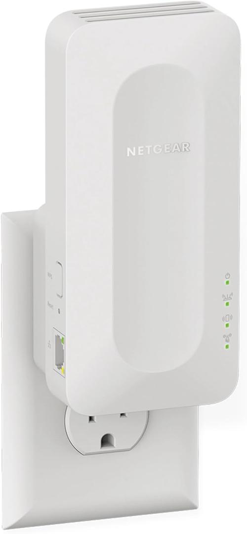 NETGEAR WiFi 6 Range Extender (EAX12) - Add up to 1,200 sq. ft., 15 Devices - AX1600 Dual-Band Wireless Signal Booster & Repeater (up to 1.6 Gbps Speed), WPA3 Security, Smart Roaming, Free Expert Help, 1.6 Gbps, 1200 sq.ft.