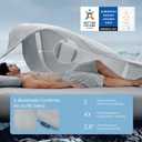 Bedsure Cooling Comforter King Size - Cooling Blankets for Hot Sleepers, Ultra-Soft Summer Comforter, Q-Max>0.45 & GentleSoft Value 204.07, 4X Breathable, Oeko-TEX Certified, Grey, 102x90 Inches