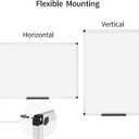 VIZ-PRO Magnetic Dry Erase Board, 36 X 24 Inches, Silver Aluminium Frame