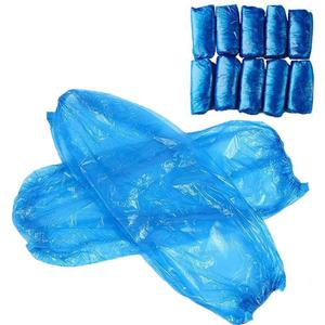 Disposable Arm Sleeves Covers, PeSandy 100pcs Waterproof PE Oversleeves Covers (Blue)