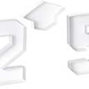 Graduation Number Charcuterie Board Box Decorations 2025, Grad Cardboard Numbers Tray Fillable for Charcuterie, Centerpieces Tables Decorations for College Grad Party Supplies