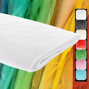 108" White Tulle Fabric Roll, Extra Large Matte Tulle Netting Bolt for Wedding Ceiling Drapes Arch Banquet Party Decorations Tutu Skirt Baby Shower DIY Crafts Gift Wrapping (10 Yards, White)