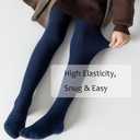 Girls Tights Toddler Seamless Plain/Cable Knit Leggings Stockings 2/3 Pack Cotton Pantyhose Pants for 2-8 Years