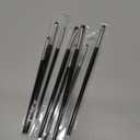 8Pcs Eye Makeup Brush Sets - Black Mini Eyeliner Brush Eye Makeup-Brush Eyeshadow Brushes for Powder Gel Cream Liquid Concealer