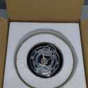 Modern Semi Flush Mount Ceiling Light, Industrial Clear Glass Ceiling Light, Crystal Ceiling Lamp, Farmhouse Hallway Light Fixtures for Entryway Kitchen Dining Room, Black