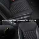 Black Panther Car Seat Cover, Luxury Car Protector, Universal Anti-Slip Driver Seat Cover with Partial Backrest Coverage (Middle Part Only) (1 Piece, Black)