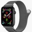 Stainless Steel Mesh Loop for Apple Watch Band 38mm 40mm 41mm 42mm(Series 10), Magnetic Clasp Replacement Bands for iWatch Ultra Series 9 8 SE 7 6 5 4 Women & Men