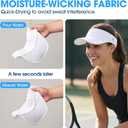 LONGLONG Sports Sun Visor Hat with Non-Slip Toggle Breathable for Women Men | Adjustable Quick Dry Moisture-Wicking Soft Lightweight Mesh Sun Protection Cap Golf Tennis Pickleball Running Garden Hiking