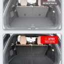 Cargo Liners Backrest Mat for Lincoln Aviator Accessories 2020-2025 2026 with Hook&Loop Rear Trunk Mat Rear Seat Back Cover Protector All Weather Anti-Slip Split Dog Liner 3 PCS
