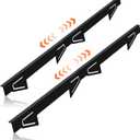 Stove Gap Covers Stainless Steel,2 Pack Stove Gap Filler Range Trim Kit with Non-Slip Mat,Easy Retractable 12.7 to 25,Sturdy and Heat Resistant Stove Gap Guards for Kitchen,Countertop (Long Style)