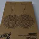 YISSVIC Electric Fly Swatter Bug Zapper Racket 4000V LED Screen Dual Modes Fly Zapper Rechargeable for Indoor Home Office Backyard Patio Camping (Black-2 Pack)