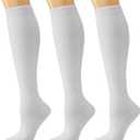 J-BOX Women's Cotton Knee High Socks Outdoor Sport Athletic Socks(3/5 pairs)
