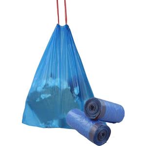 Fiaze Drawstring Trash Bags, 6 Gallon, 200 Counts (Blue)