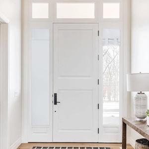 NICETOWN Side Window Curtains for Front Door, Privacy Thermal Insulated Blinds for Living Room Bedroom, French Window Covering for Office Glass Door, 12W x 72L, Greyish White, 1 PC