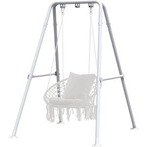 G TALECO GEAR Hammock Chair Stand,Heavy-Duty Steel 300LBS Multi-Use Hammock Stand for Outdoor Indoor, Swing Chair not Include (White)
