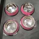 4pcs Stainless Steel Dog Bowl for Pet Supplies Cute Bowl for Dog Food and Water Feeder
